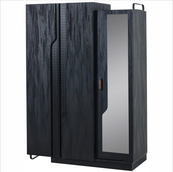 Dark Armoire (3 Doors with Mirror)