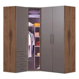 Atlas Armoire Corner With Glass Door (4 Doors)