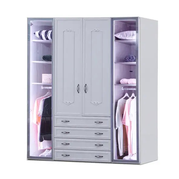 Helen Armoire with Glass Door (4 Doors)