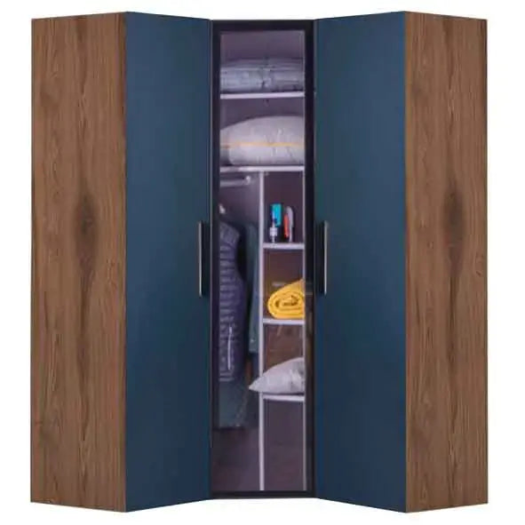 Orion Armoire Corner with Glass Door (3 Doors)