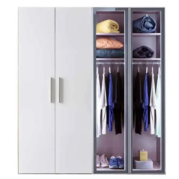 Torino Armoire with Glass Door (4 Doors)