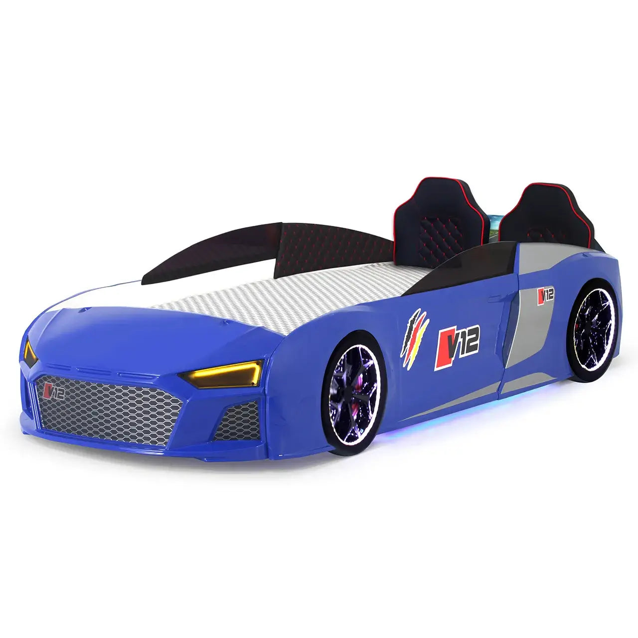Audi Blue Car Bed with Remote Controlled Sound System