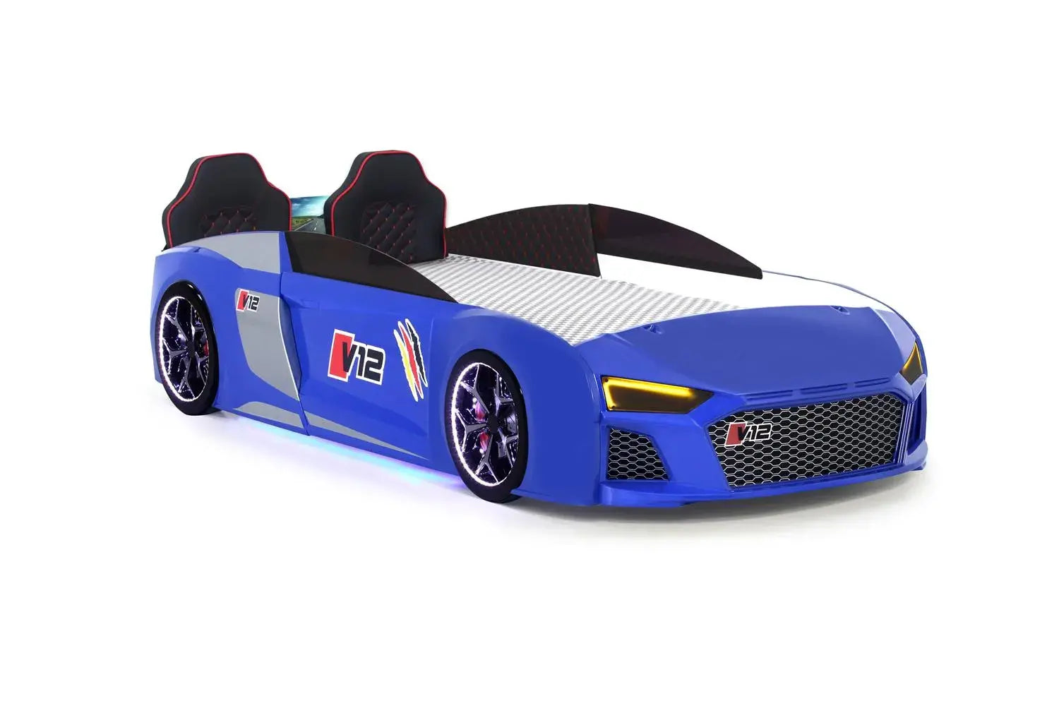 Audi Blue Car Bed with Remote Controlled Sound System